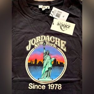 Jordache Women’s Black Tee New York 1978 Statue Of Liberty, Large new